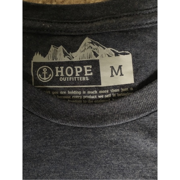 HOPE Outfitters Aegean Blue Short-Sleeve Isaiah 61:1 Top - Picture 3 of 6